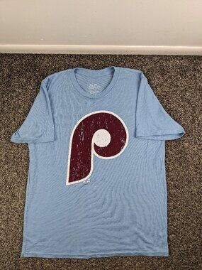 Trea Turner Philadelphia Phillies Shirt Jersey Majestic Vintage Logo Mens Large